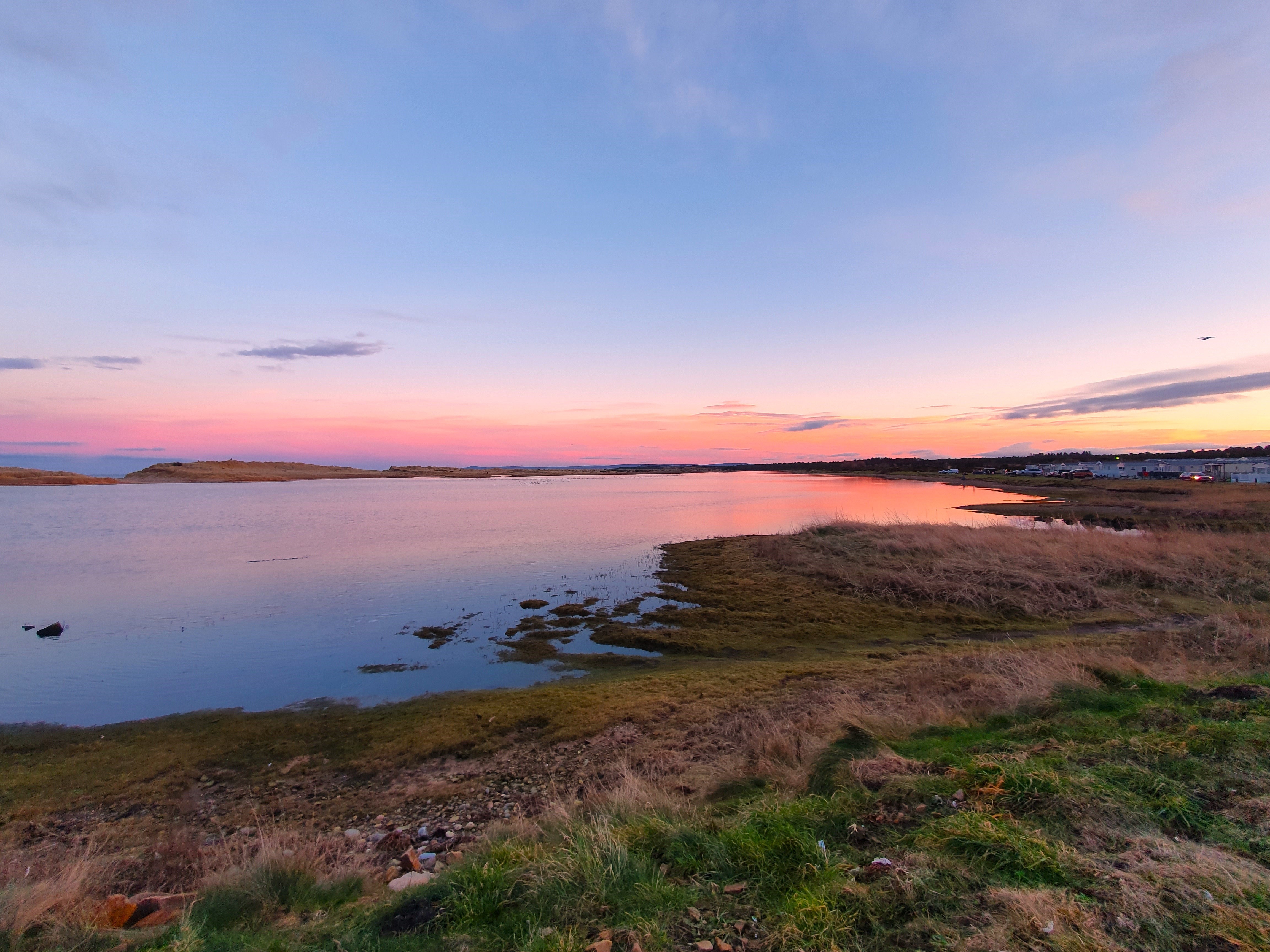 Sunset over the river Lossie estuary