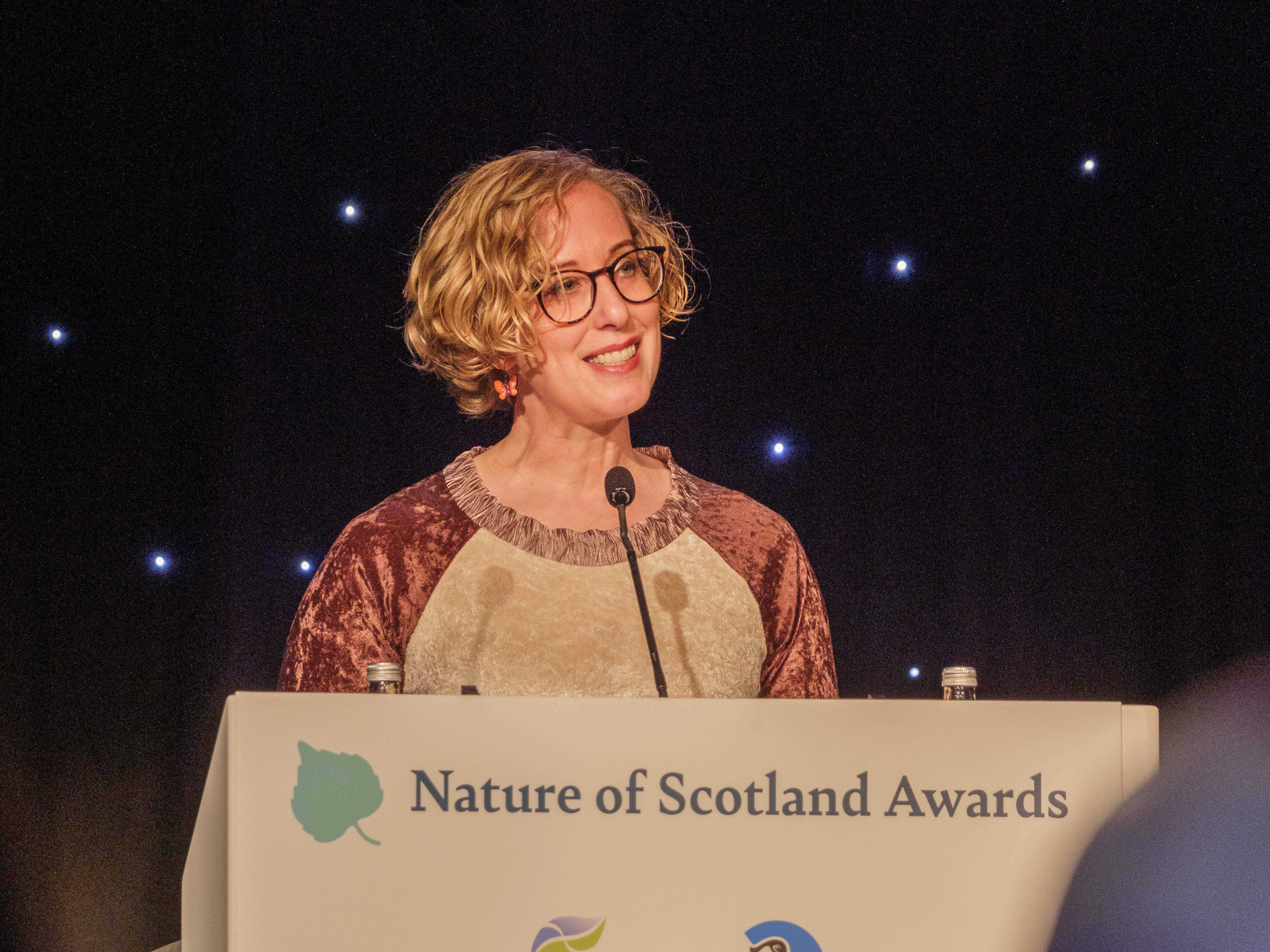 Lorna Slater giving her opening speech