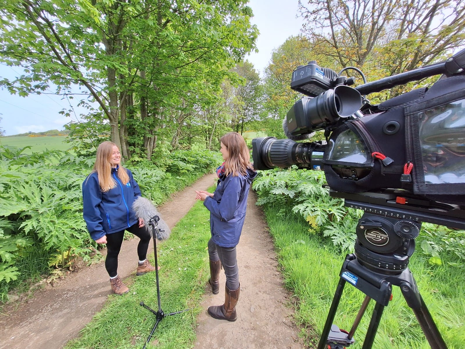 Haley Bouma interviewing Karen Muller