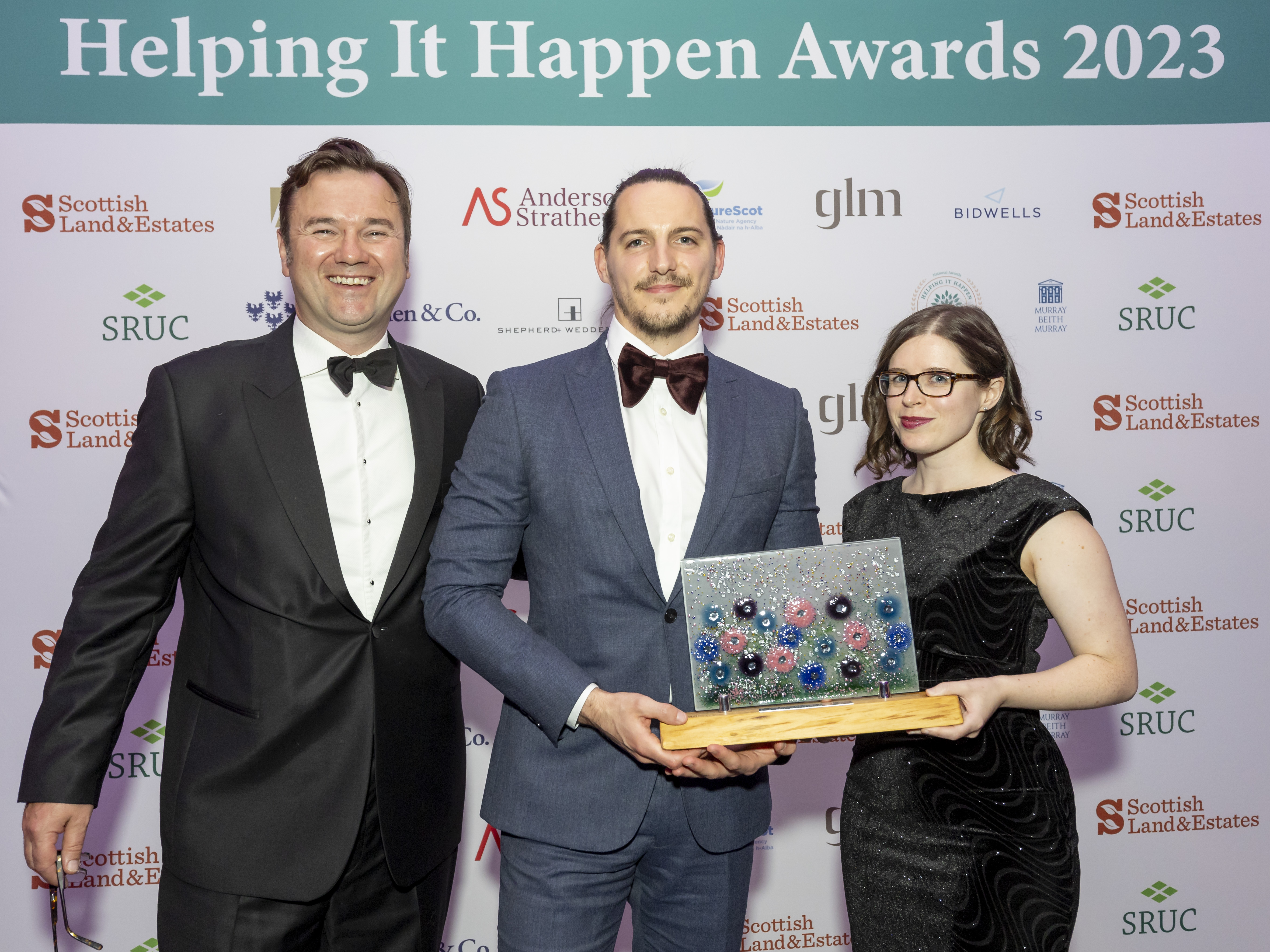 Mark and Jane receiving award