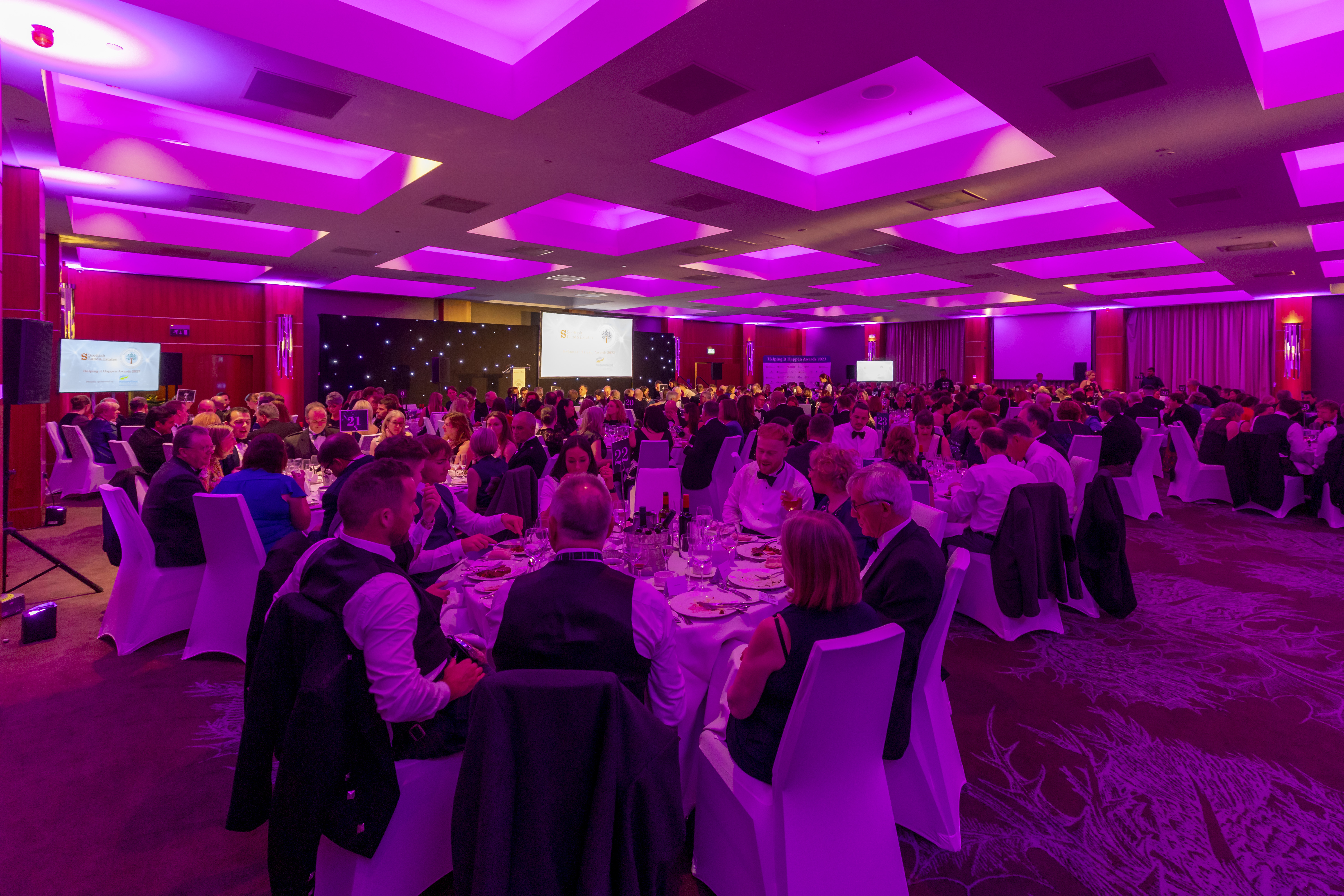 Full tables at the award ceremony