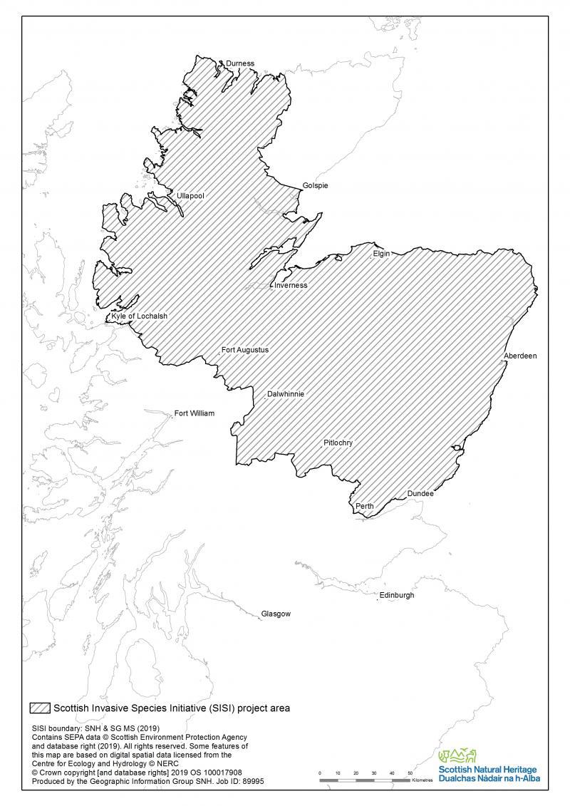 SISI project area map